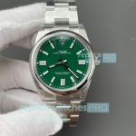 VS Factory Swiss Replica Rolex Oyster Perpetual Green Dial Stainless Steel Watch 41mm 